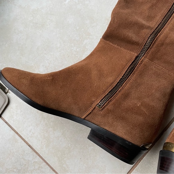 Michael Kors Malin Grommet Suede Boot Over Knee OTK OTN size 5.5 women’s boots - Picture 12 of 17